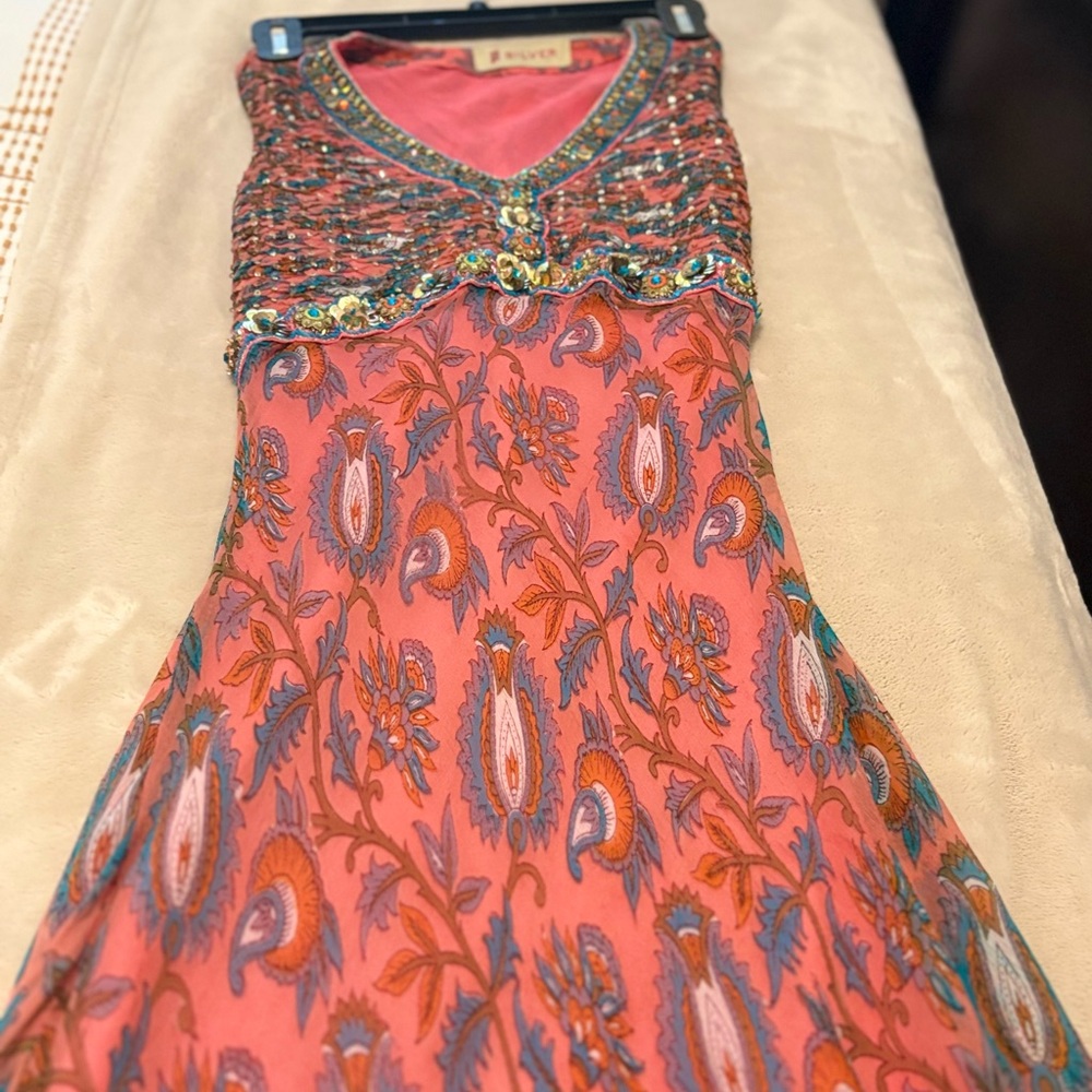 Pink Embellished flowing dress/dance outfit